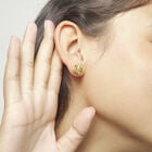 Stud earrings with a butterfly shape