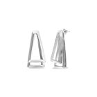 Double triangular earrings