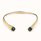 Necklace with black crystal