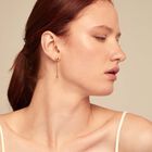 Drop earrings with small hearts