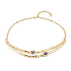 Choker necklace with  crystals