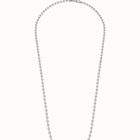 Catenina lunga a sfere placcata argento Sterling.