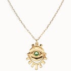 Multi strand chain necklace with an eye