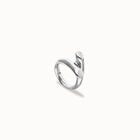 Ring with two intertwined organic forms