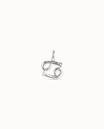 Sterling silver-plated Cancer shaped charm