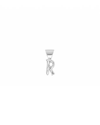 Sterling silver-plated Personalization collection charm