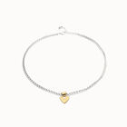 Short chain necklace with small heart detail