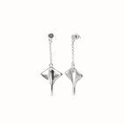 Manta ray-shaped drop earrings