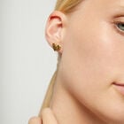 Heart piercing stud earrings