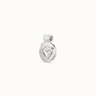 Charm coraz&oacute;n ba&ntilde;ado en plata de ley