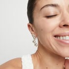 Drop earrings with beads