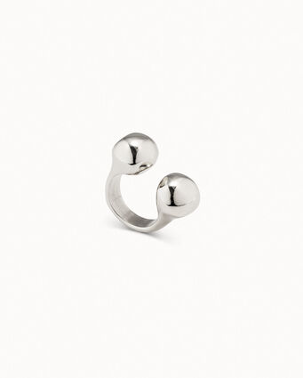 Anello sfere placcato argento Sterling