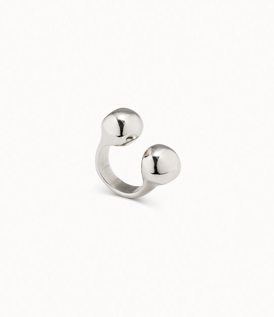Anello sfere placcato argento Sterling