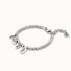 Beaded bracelet with charms
