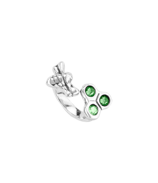 Anillo ba&ntilde;ado en plata de ley