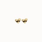 Heart piercing stud earrings