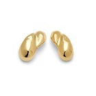 Pendientes ba&ntilde;ados en oro doble gota peque&ntilde;a
