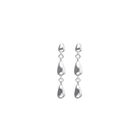 Linked Teardrop Drop Earrings