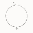 Short chain necklace with small heart detail