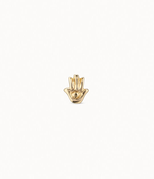 Piercing placcato oro 18k a forma di mano di Fatima