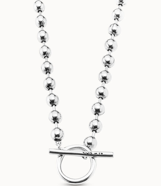 Sterling silver-plated long chain necklace