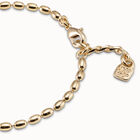 Oval link chain charm bracelet
