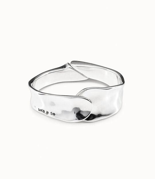 Pulsera rígida bañada en plata de ley