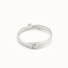 Pulsera ba&ntilde;ada en plata de ley con muelle oculto y forma de clavos