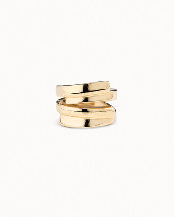 18K gold-plated irregular ring