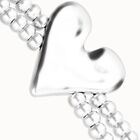 Double elastic bracelet with heart detail