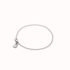 Pulsera con eslabones ovalados ba&ntilde;ada en plata de ley