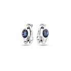 Hoop earrings with multicolor crystal