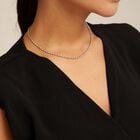 Short oval link chain necklace