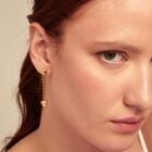 Drop earrings with small hearts