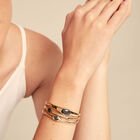 Bangle bracelet with crystals