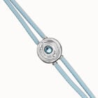 Double blue leather birthstone bracelet with eye