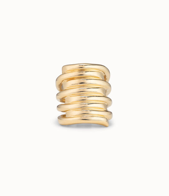 18K gold-plated stacking effect ring