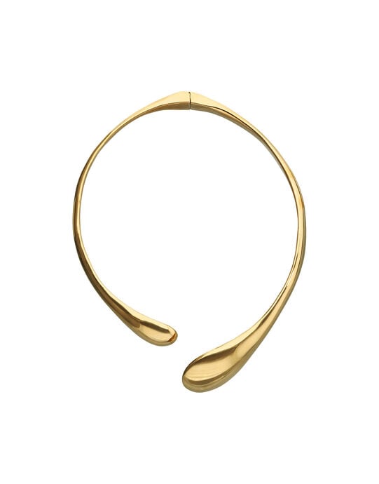 Necklace with irregular drops