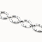 Pulsera ba&ntilde;ada en plata de ley de eslabones grandes