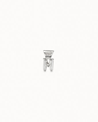 Sterling silver-plated Personalization collection charm