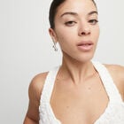 Drop earrings with beads
