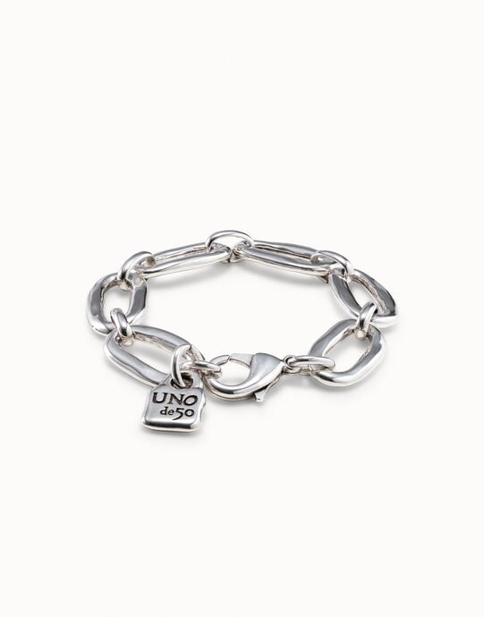 Pulsera Eslabomba, Silber, large