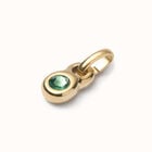 Charm with green crystal