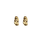 Chunky Twisted Stud Earrings