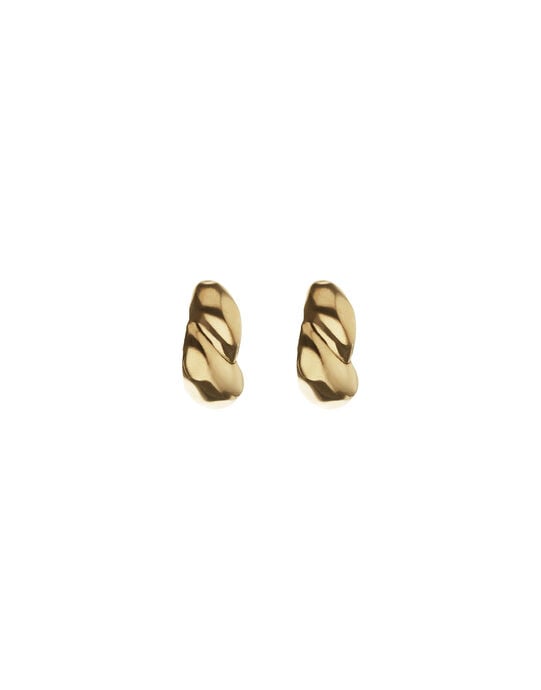 Chunky Twisted Stud Earrings