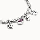 Beaded bracelet with charms