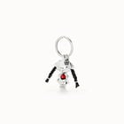 Sterling silver-plated doll key-ring