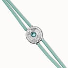 Double turquoise leather birthstone bracelet with eye