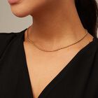 Short oval link chain necklace