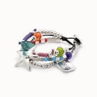 Multi strand beaded bracelet with a star